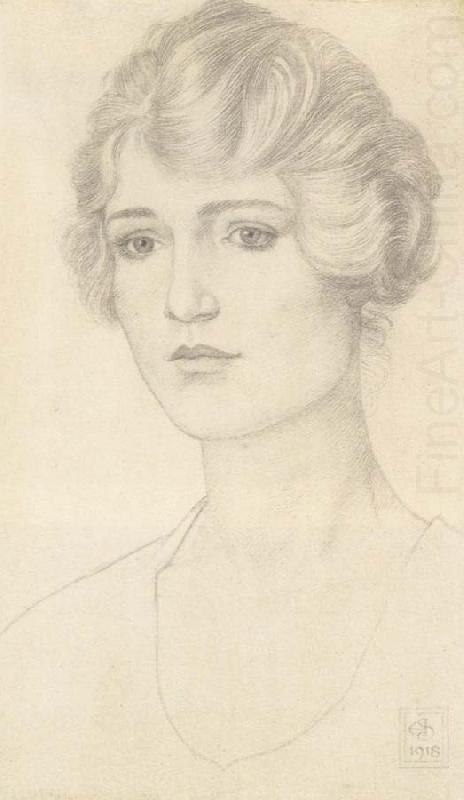 Portrait Study of Janet Hutchinson, Joseph E.Southall